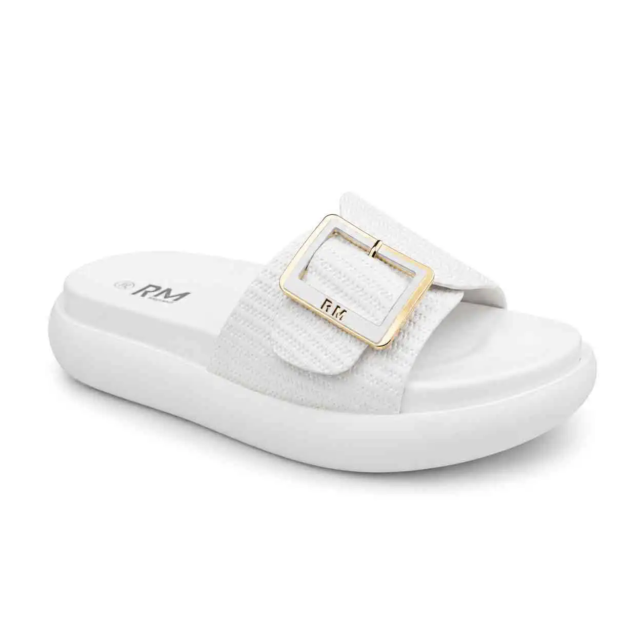 Sandale Compense pour femme 8088 blanc  